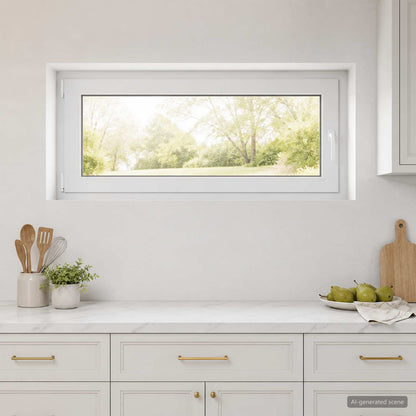 Basement Window RISOR 120 x 55 cm PVC and Glass