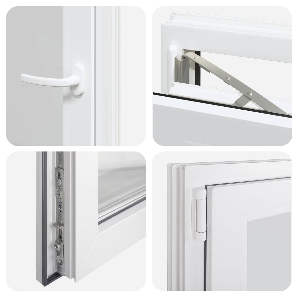 Basement Window Internal Colour White RISOR 40 x 80 cm