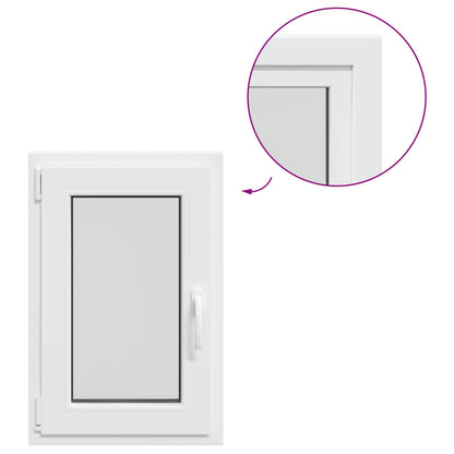 Basement Window Internal Colour White RISOR 40 x 80 cm
