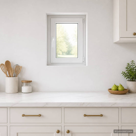 Basement Window Internal Colour White RISOR 40 x 50 cm