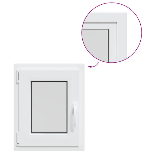 Basement Window Internal Colour White RISOR 45 x 50 cm