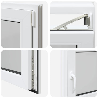 Basement Window RISOR 95 x 50 cm PVC and Glass