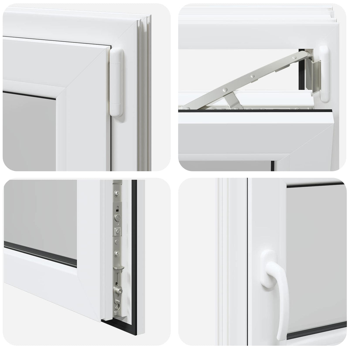 Basement Window Internal Colour White RISOR 105 x 50 cm