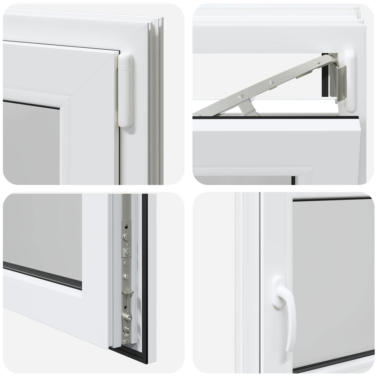 Basement Window Internal Colour White RISOR 120 x 50 cm