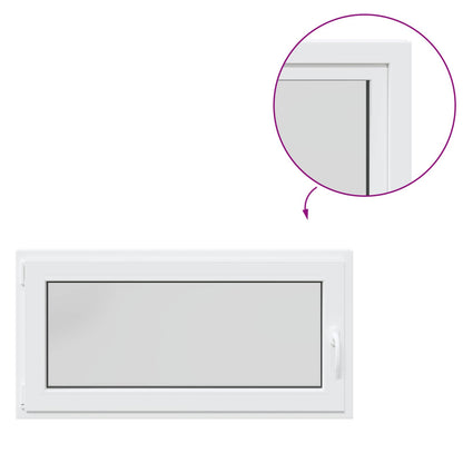 Basement Window Internal Colour White RISOR 120 x 50 cm