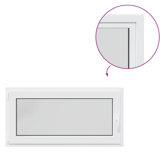 Basement Window Internal Colour White RISOR 120 x 50 cm