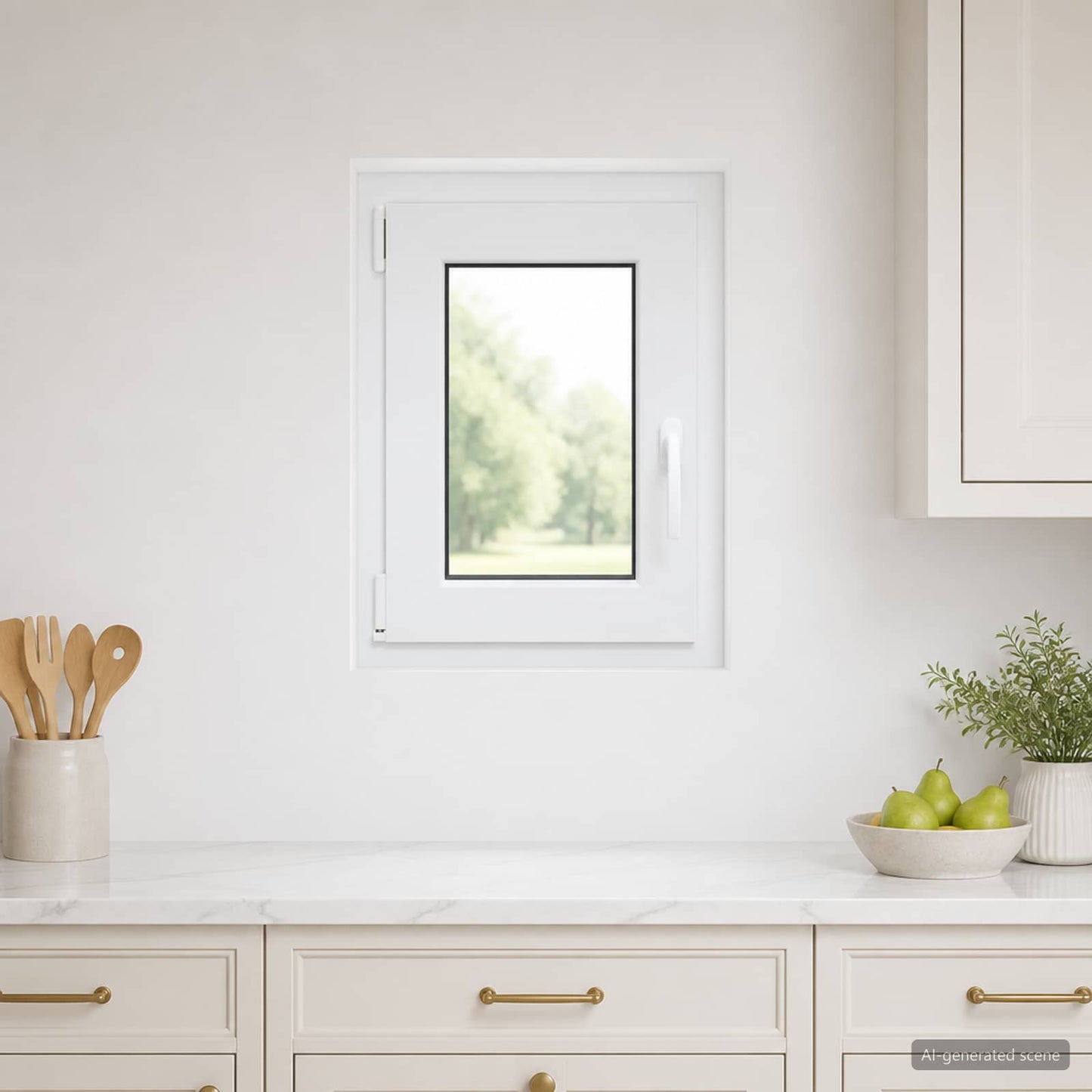 Basement Window RISOR 50 x 55 cm PVC and Glass