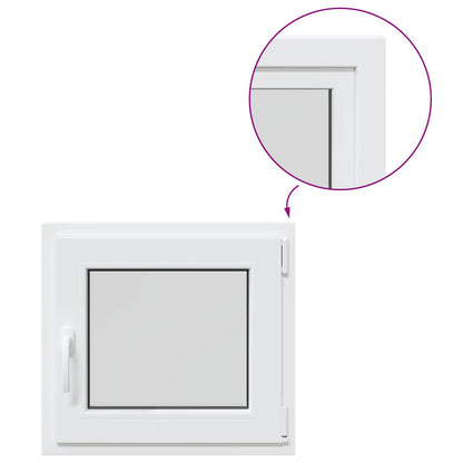 Basement Window RISOR 60 x 55 cm PVC and Glass