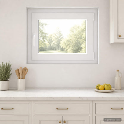 Basement Window RISOR 65 x 55 cm PVC and Glass