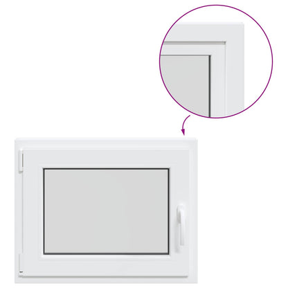 Basement Window RISOR 65 x 55 cm PVC and Glass