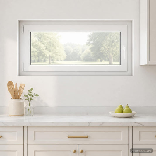 Basement Window Internal Colour White RISOR 100 x 55 cm