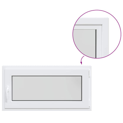 Basement Window Internal Colour White RISOR 105 x 55 cm