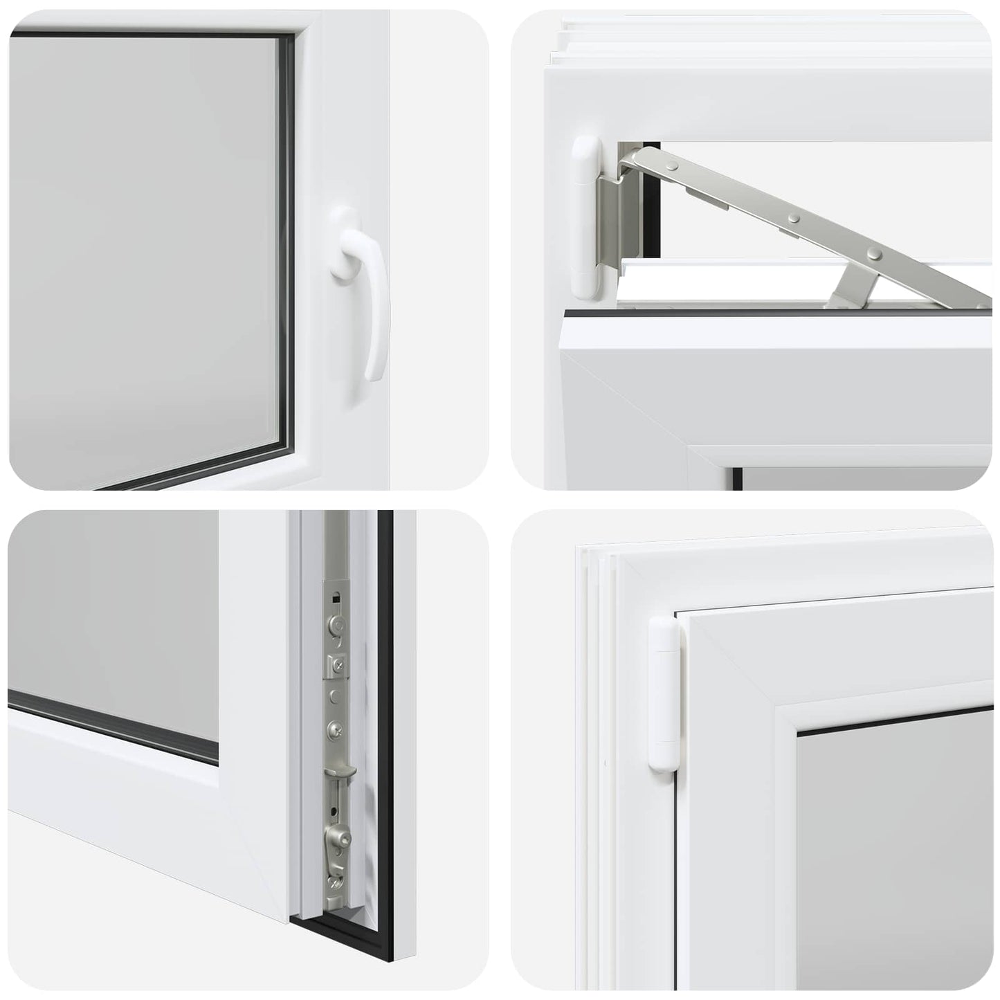 Basement Window RISOR 110 x 55 cm PVC and Glass