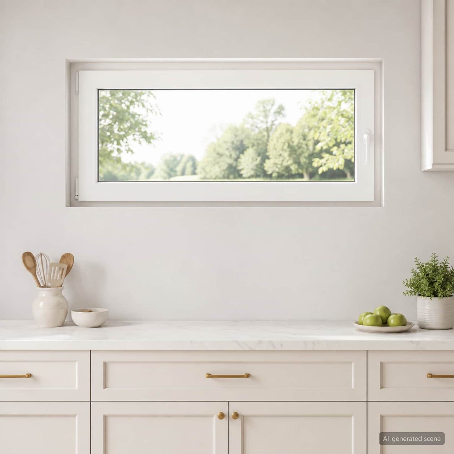 Basement Window RISOR 110 x 55 cm PVC and Glass