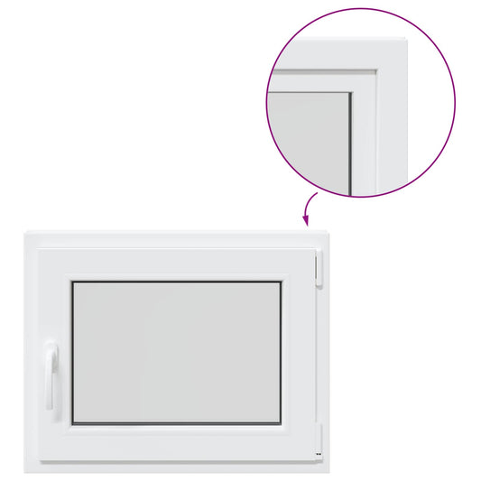 Basement Window Internal Colour White RISOR 70 x 60 cm