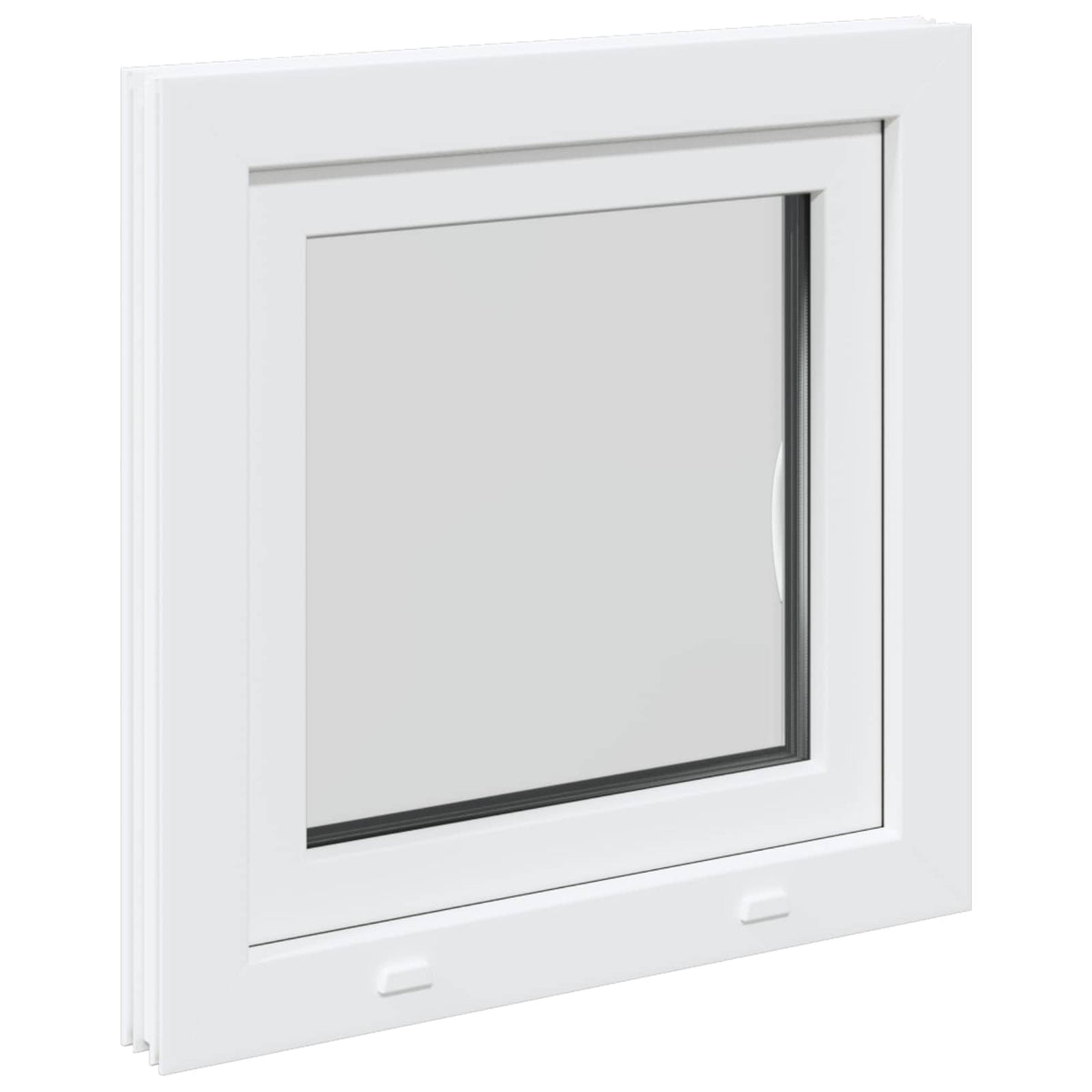 Basement Window Internal Colour White RISOR 70 x 70 cm