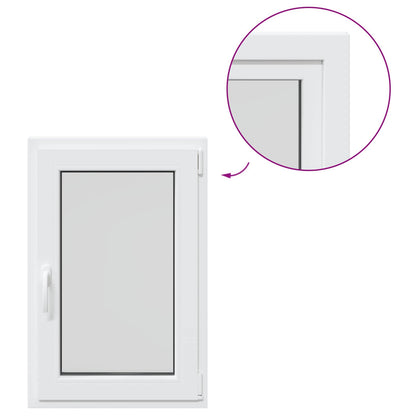 Basement Window Internal Colour White RISOR 50 x 100 cm