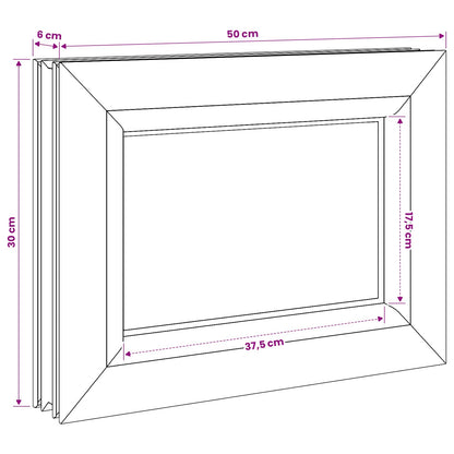 Cellar Window Internal Colour White RISOR 50 x 30 cm