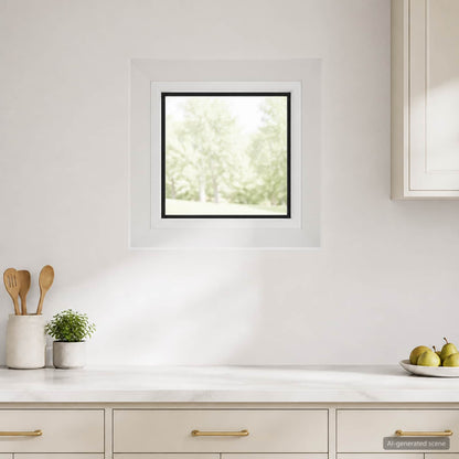Cellar Window Internal Colour White RISOR 35 x 35 cm