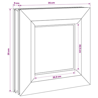 Cellar Window Internal Colour White RISOR 35 x 35 cm