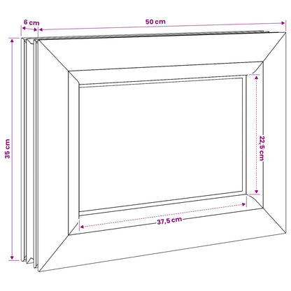 Cellar Window Internal Colour White RISOR 50 x 35 cm