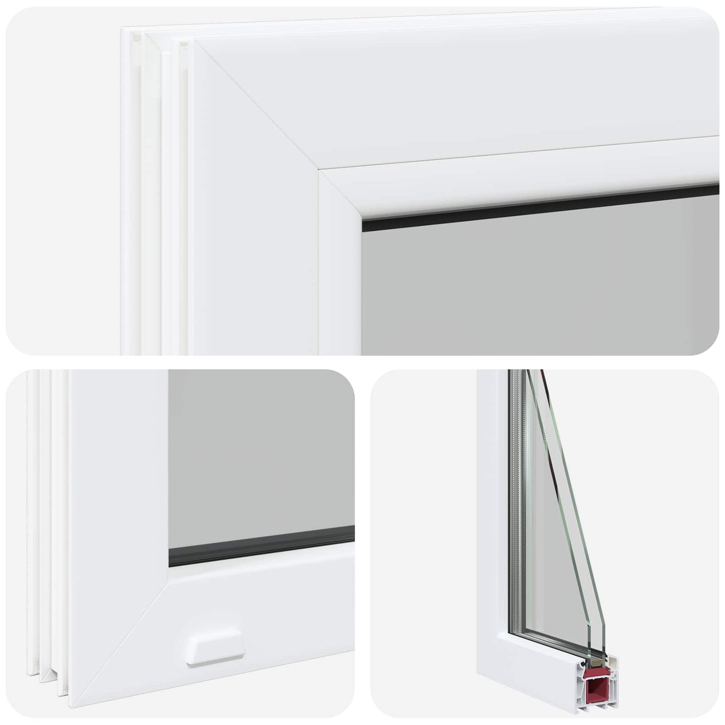 Cellar Window Internal Colour White RISOR 35 x 40 cm