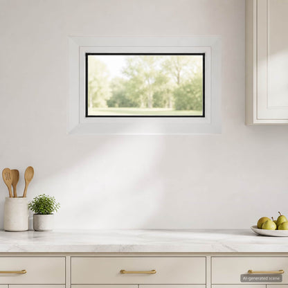 Cellar Window Internal Colour White RISOR 35 x 30 cm