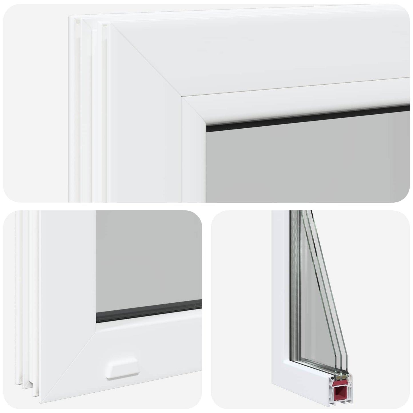 Cellar Window Internal Colour White RISOR 30 x 35 cm