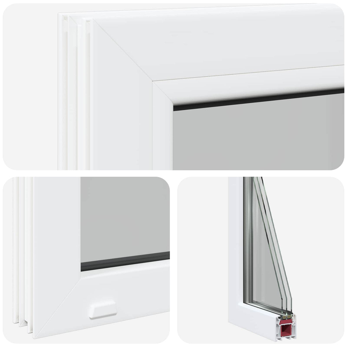 Cellar Window Internal Colour White RISOR 40 x 35 cm