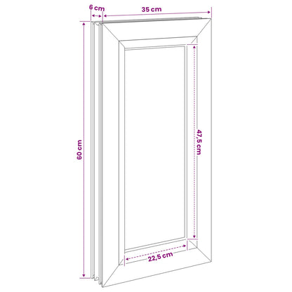Cellar Window Internal Colour White RISOR 35 x 60 cm