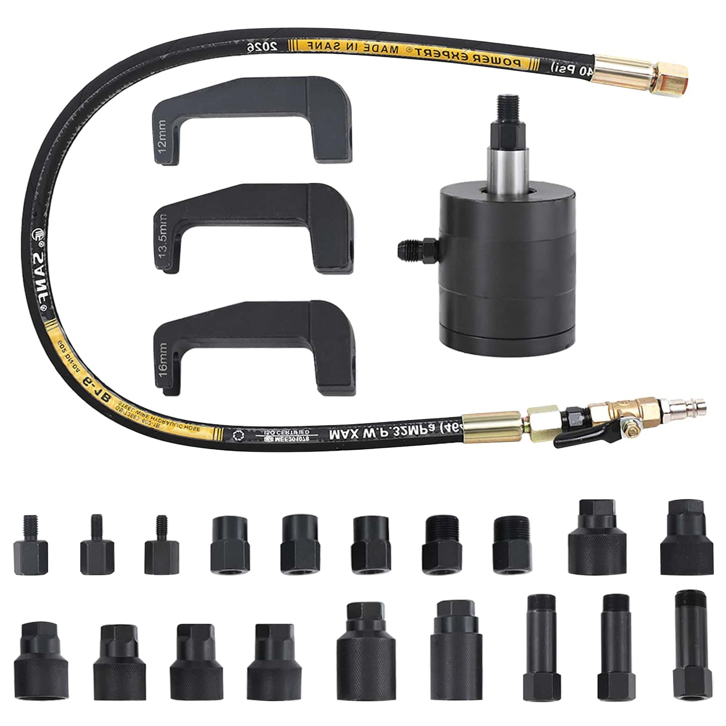 Pneumatic Injector Puller Set for BOSCH, DENSO 24 pcs
