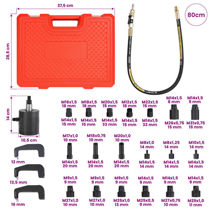 Pneumatic Injector Puller Set for BOSCH, DENSO 24 pcs