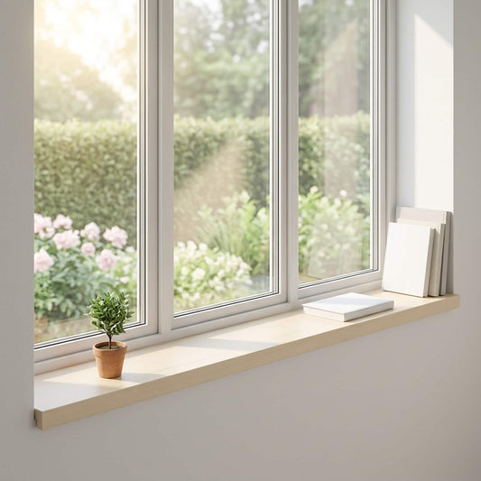 Window Sills 2 pcs White 140 x 15 x 2 cm Solid Oak Wood