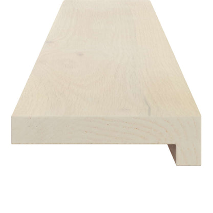 Window Sills 2 pcs White 70 x 30 x 2 cm Solid Oak Wood
