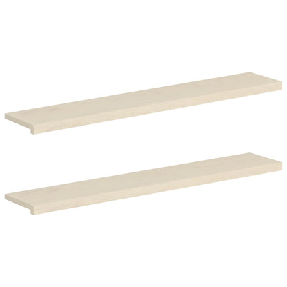 Window Sills 2 pcs White 140 x 30 x 2 cm Solid Oak Wood