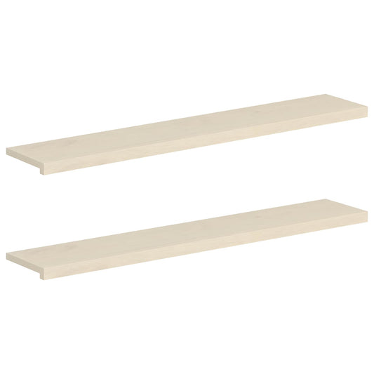 Window Sills 2 pcs White 160 x 30 x 2 cm Solid Oak Wood