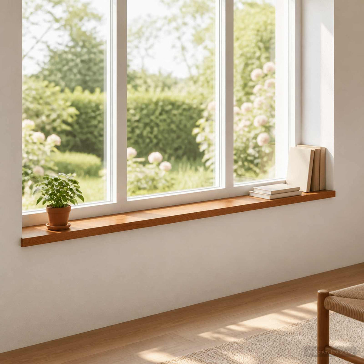 Window Sills 2 pcs Brown 110 x 20 x 2 cm Solid Oak Wood