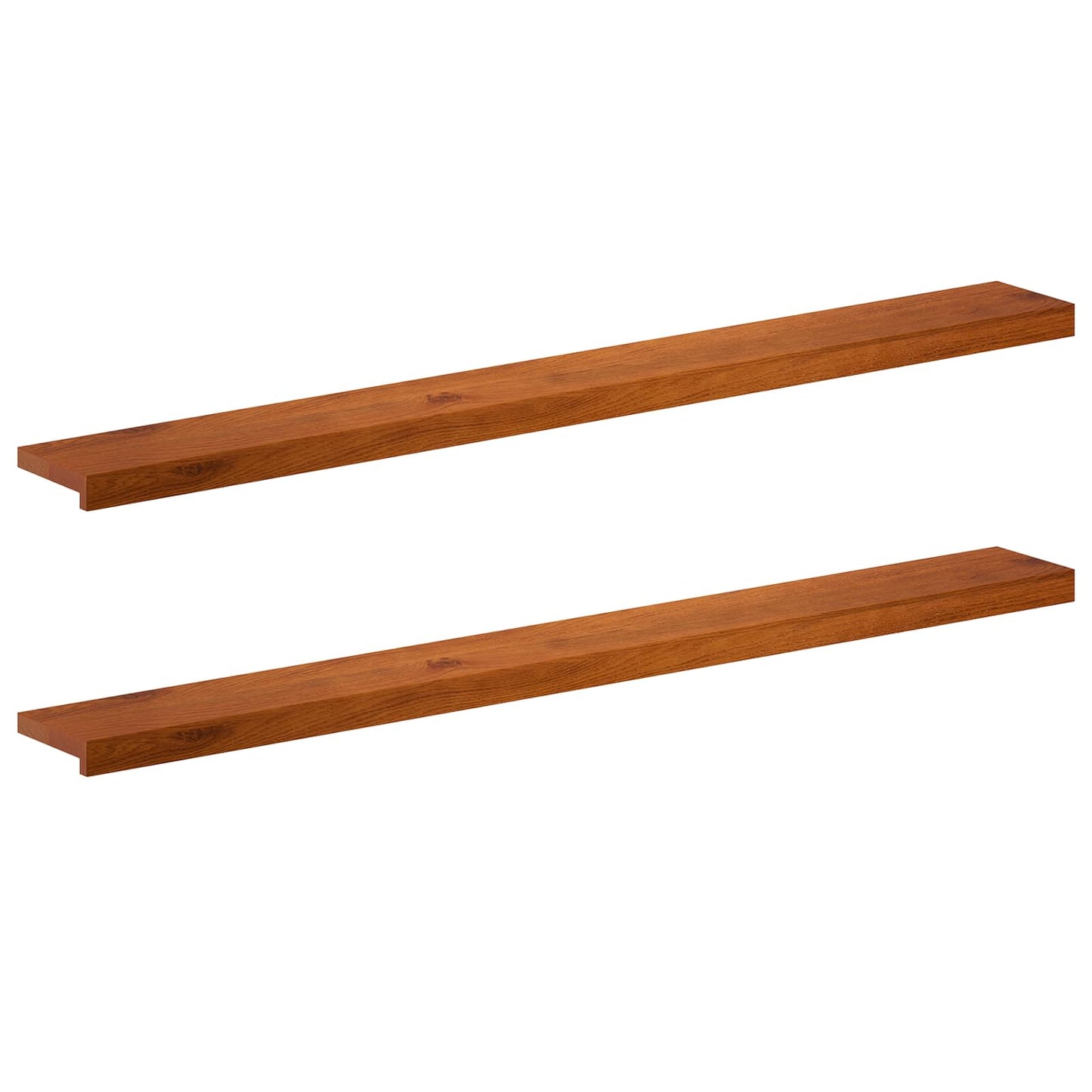 Window Sills 2 pcs Brown 140 x 15 x 2 cm Solid Oak Wood