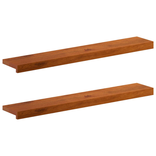 Window Sills 2 pcs Brown 100 x 20 x 2 cm Solid Oak Wood