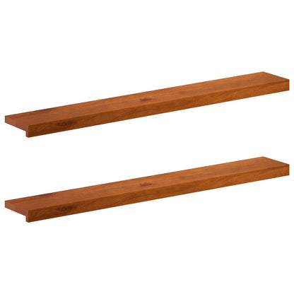 Window Sills 2 pcs Brown 120 x 20 x 2 cm Solid Oak Wood