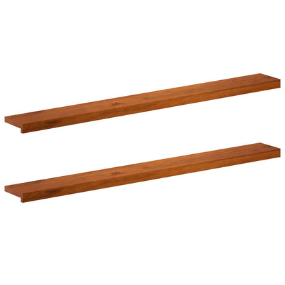 Window Sills 2 pcs Brown 140 x 20 x 2 cm Solid Oak Wood