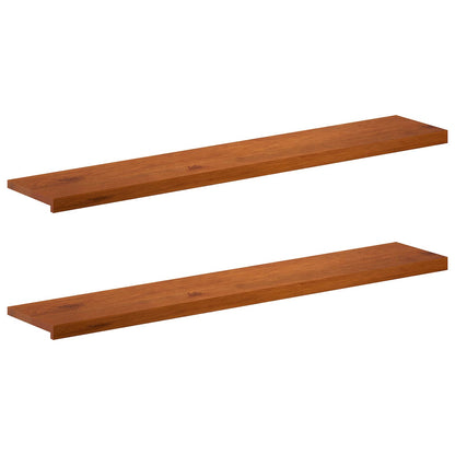 Window Sills 2 pcs Brown 140 x 25 x 2 cm Solid Oak Wood