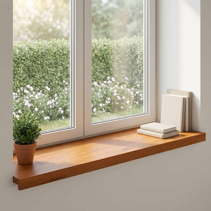 Window Sills 2 pcs Brown 100 x 40 x 2 cm Solid Oak Wood