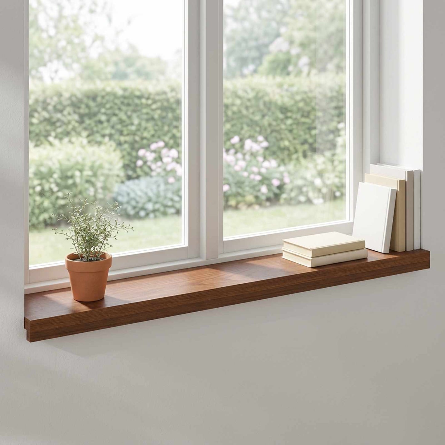 Window Sills 2 pcs Dark Brown 100 x 20 x 2 cm Solid Oak Wood