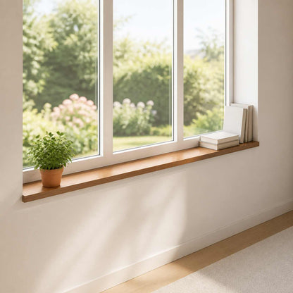 Window Sills 2 pcs Dark Brown 110 x 20 x 2 cm Solid Oak Wood