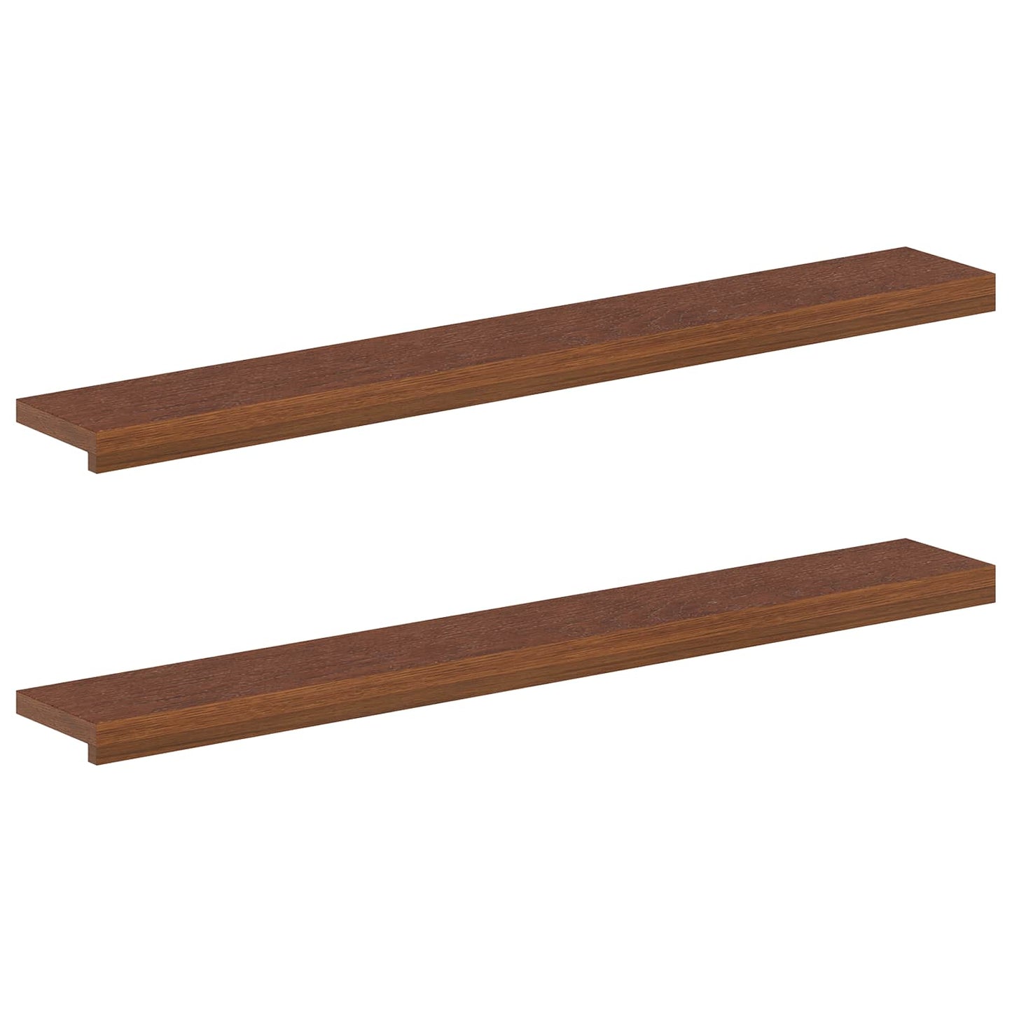 Window Sills 2 pcs Dark Brown 120 x 15 x 2 cm Solid Oak Wood