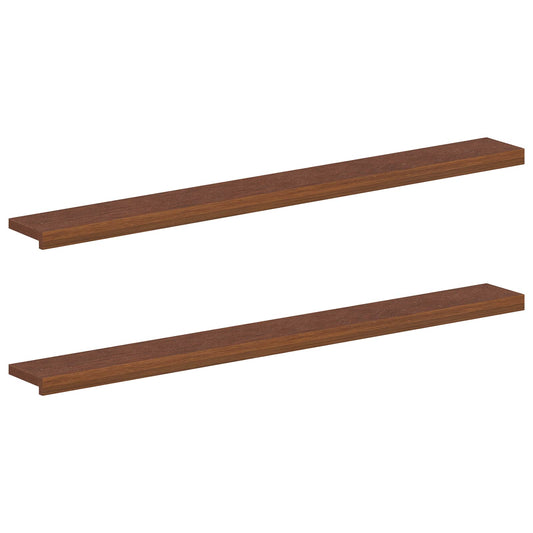 Window Sills 2 pcs Dark Brown 160 x 15 x 2 cm Solid Oak Wood
