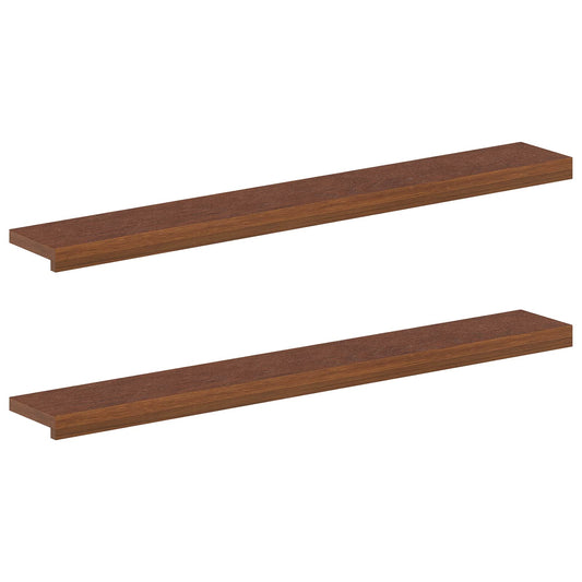 Window Sills 2 pcs Dark Brown 110 x 20 x 2 cm Solid Oak Wood