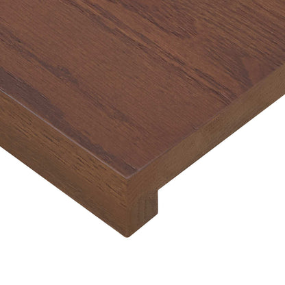 Window Sills 2 pcs Dark Brown 140 x 20 x 2 cm Solid Oak Wood