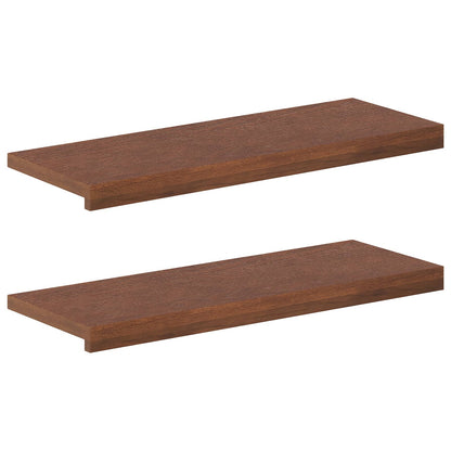 Window Sills 2 pcs Dark Brown 70 x 30 x 2 cm Solid Oak Wood